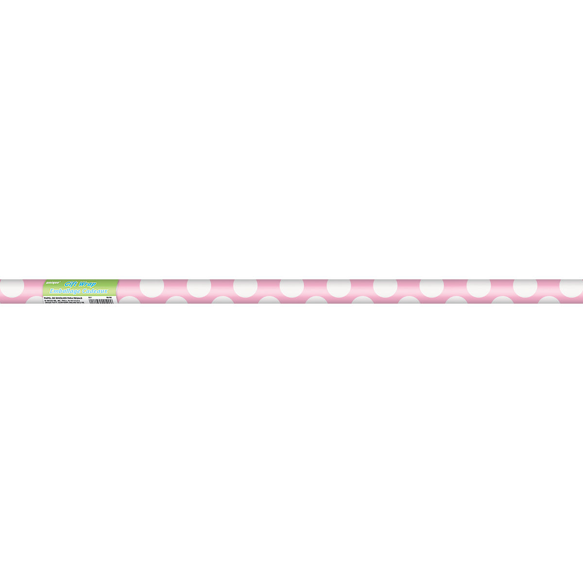 Balící papír světle růžovo - bílé tečky 76,2cm x 1,52m