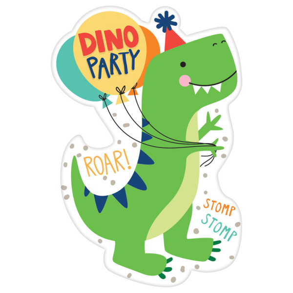 Pozvánky dino party 8 ks