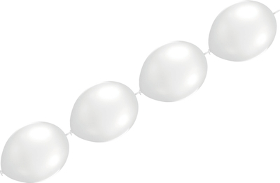 Balónky řetězové bílé 5 ks 