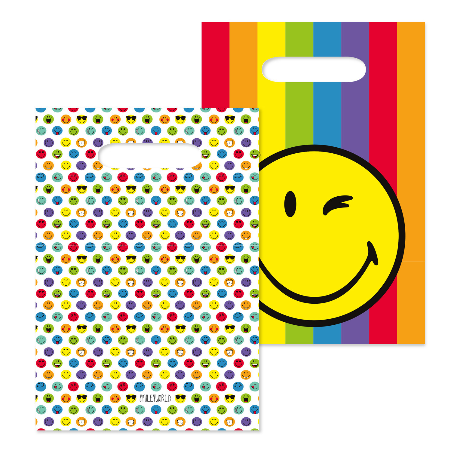 Smiley World taška papírová 8ks 16 cm x 24 cm