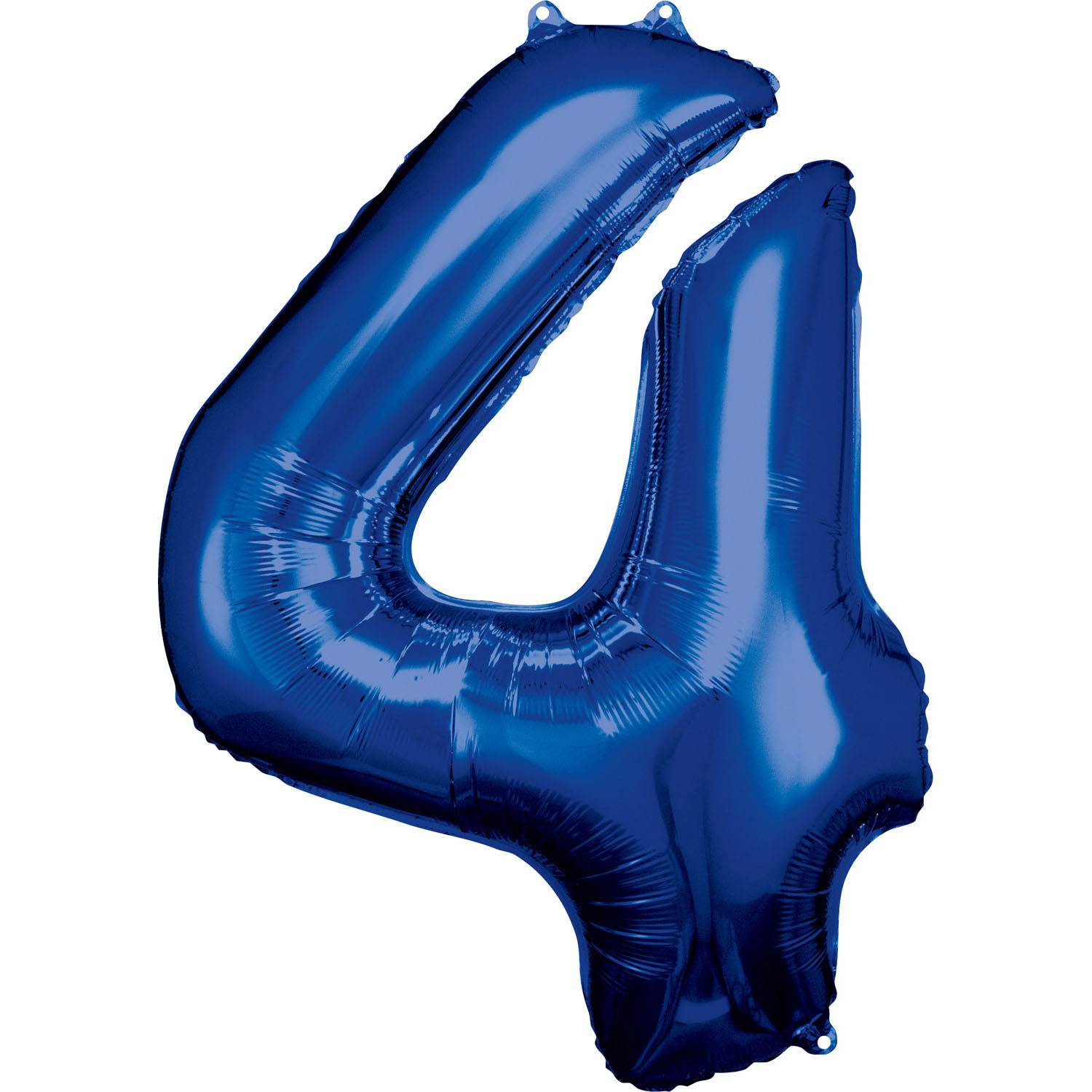 Balónky fóliové narozeniny číslo 4 modré 86cm