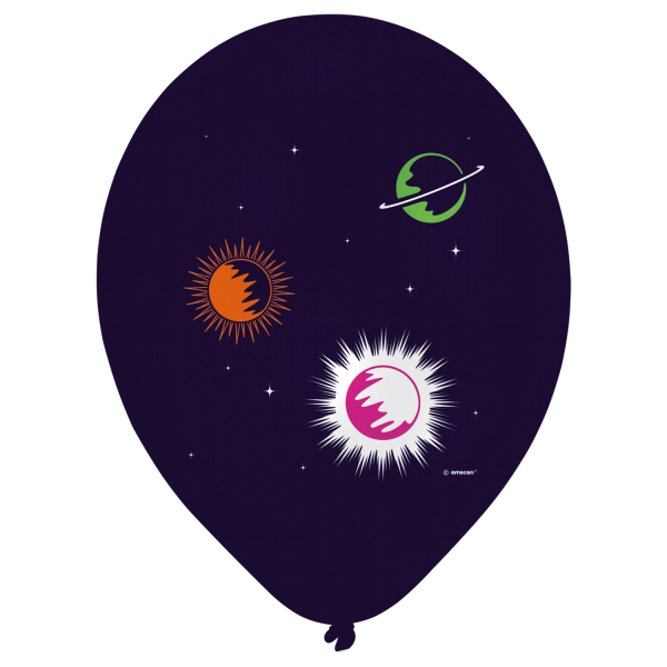 Vesmír balónky 6 ks 27,5 cm