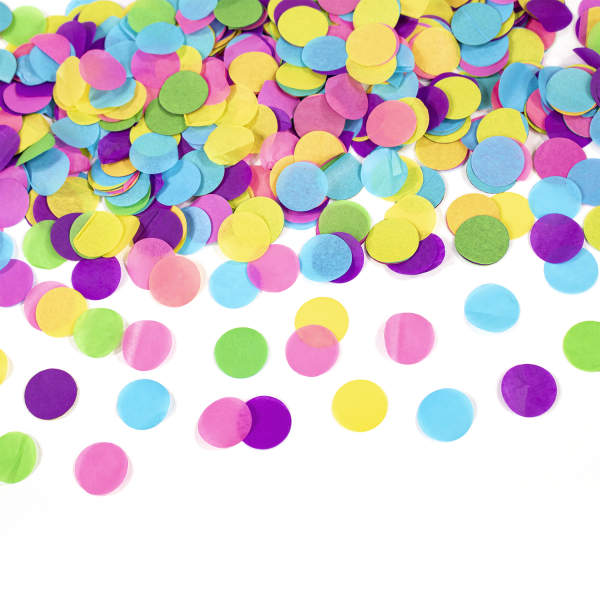 Vystřelovací konfety barevné 40 cm