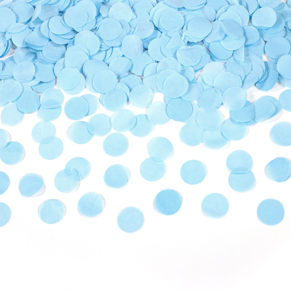 Vystřelovací konfety světle modré 40 cm