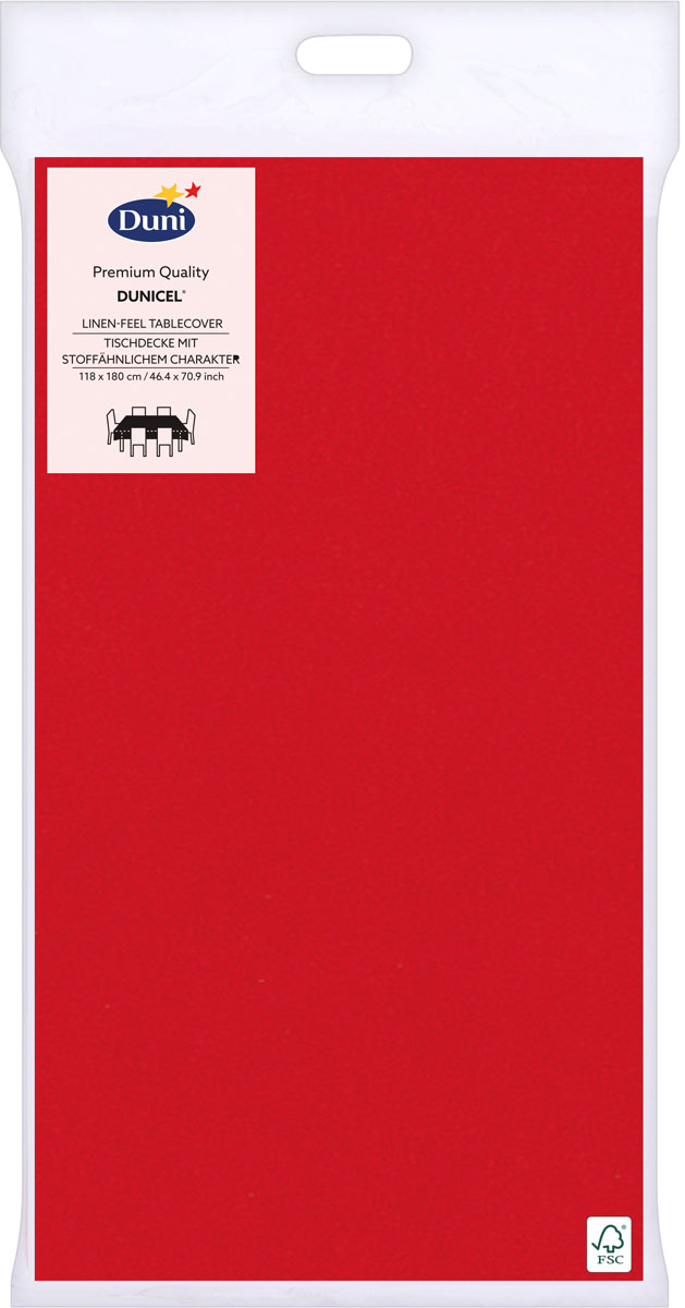 Ubrus červený Dunicel® 118 cm  x 180 cm 