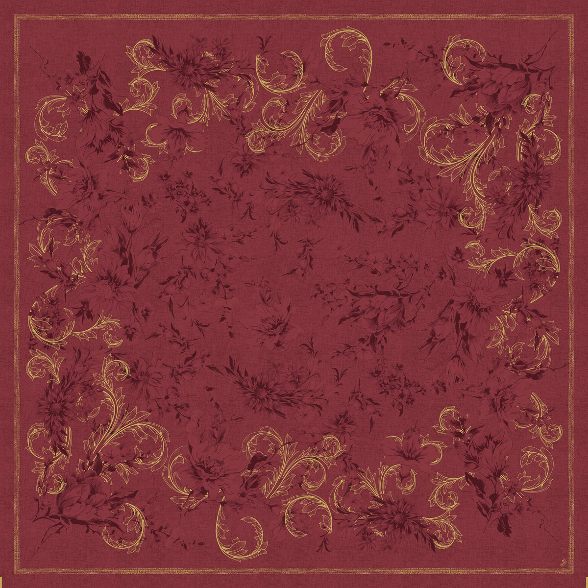 Napron dekorativní ubrus bordový Dunicel® 84 cm x 84 cm