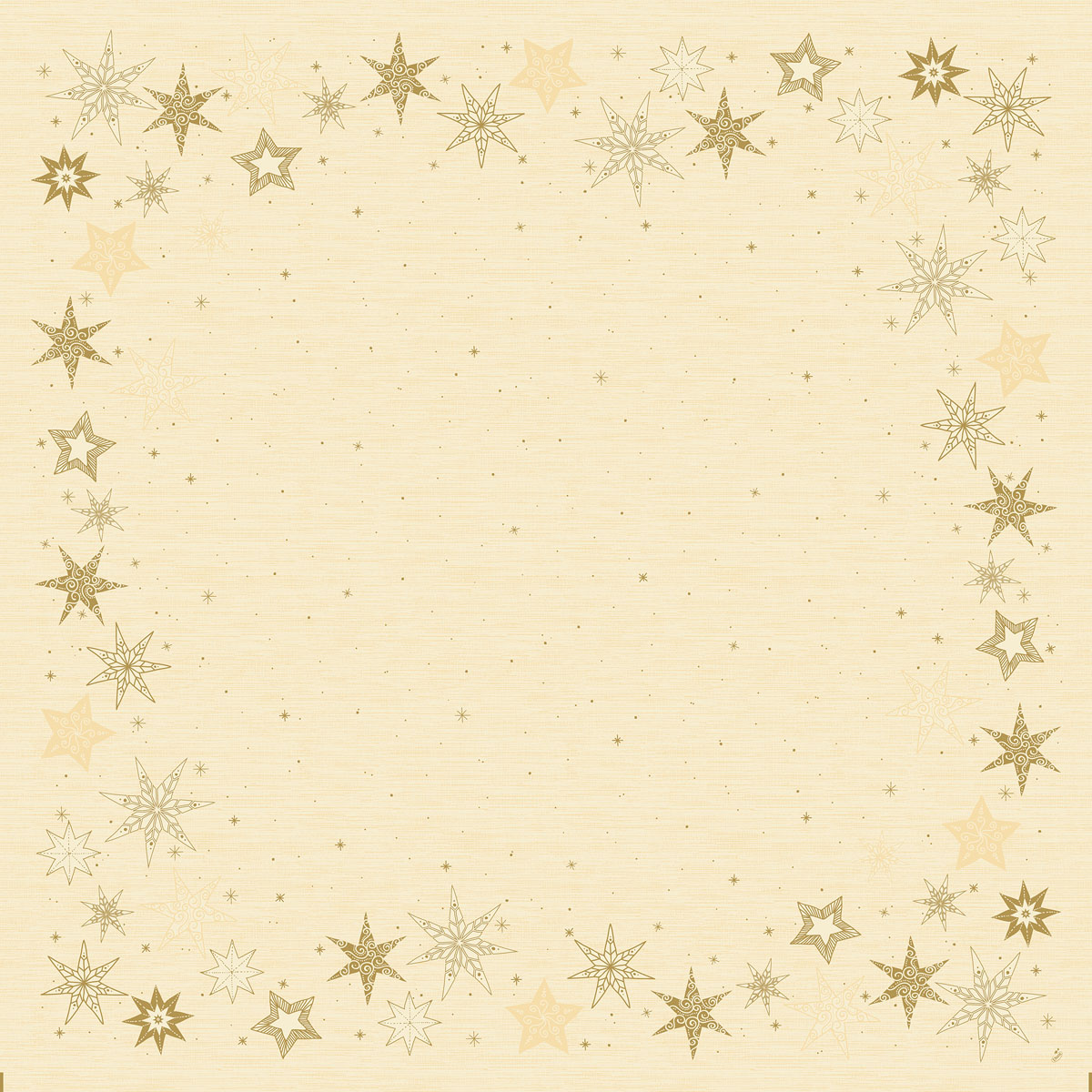 Napron krémový s hvězdami Dunicel® 84 cm x 84 cm Star Stories Cream