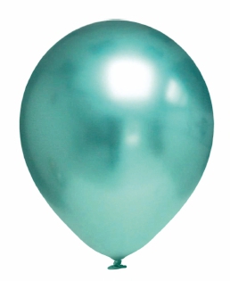 Balónky chromové zelené 6 ks 30 cm