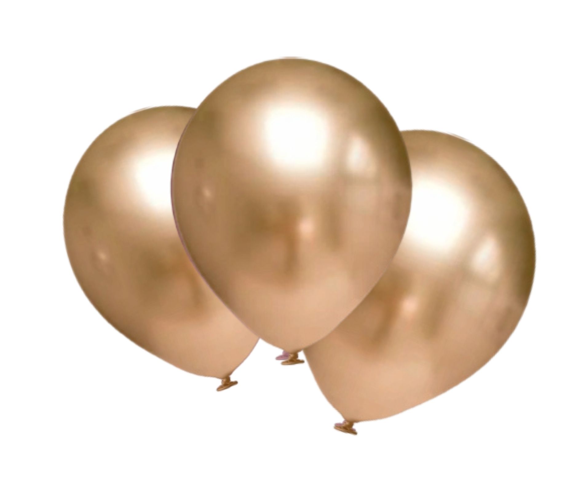 Balónky chromové zlaté 20 ks 30 cm