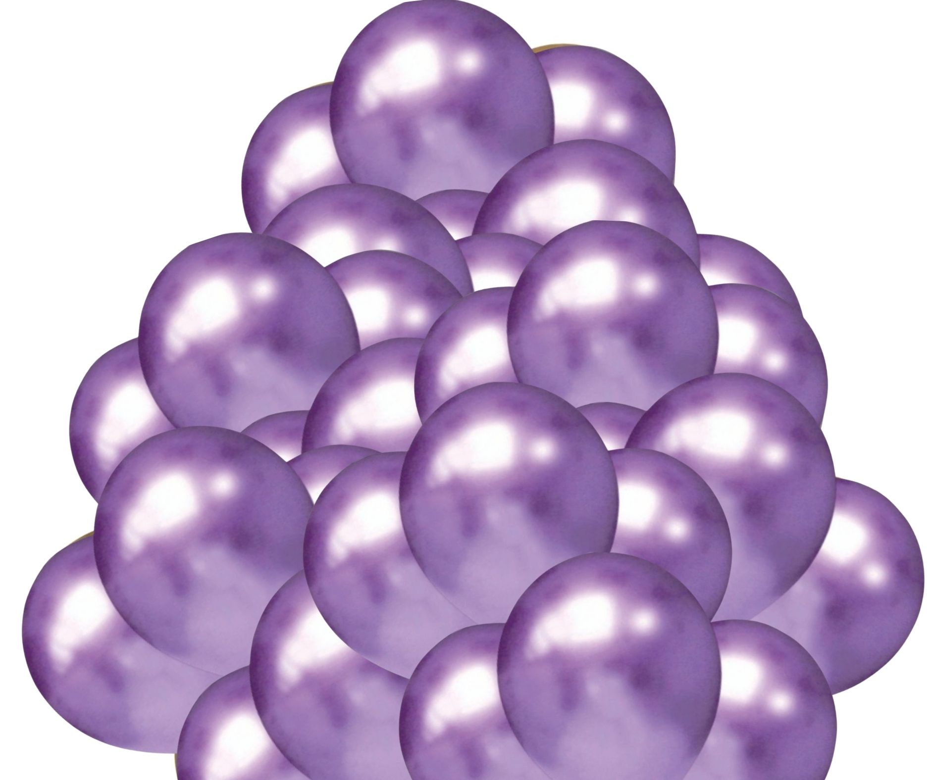 Balónky chromové fialové 50 ks 30 cm