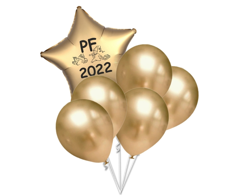 Set balónků PF 2022 zlaté 