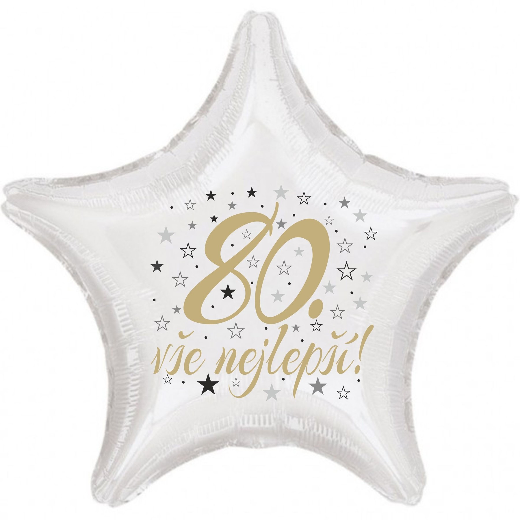 80. narozeniny balónek hvězda 