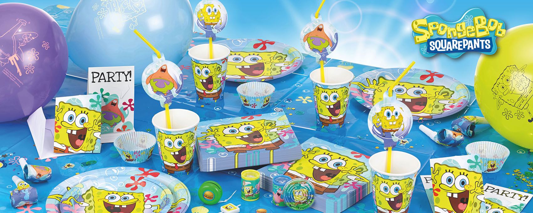 Sponge Bob Surfing pozvánky na narozeniny 6ks + obálky 6ks