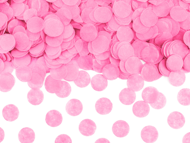 Vystřelovací konfety růžové - holka nebo kluk 60 cm
