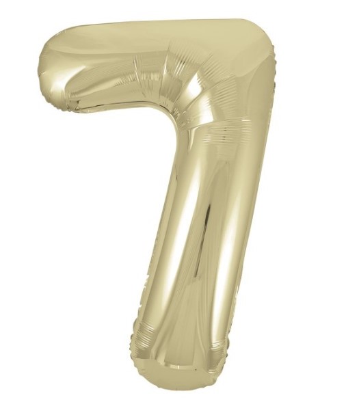Balónek fóliový narozeniny číslo 7 zlatý 86cm Balónek fóliový narozeniny číslo 7 zlatý 86cm