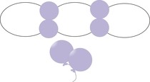 Balonek D5 dekorační 009 Lavender
