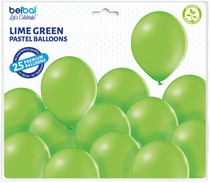Limetkově zelené balónky 100 kusů