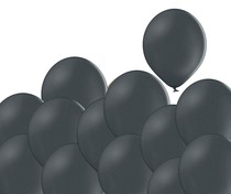 Tmavě šedé balónky 100 kusů