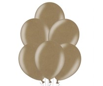 Balonky metalické 152 ALMOND - světle hnědá - 10 ks