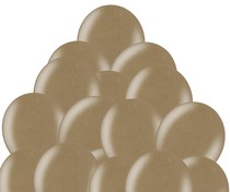 Balonky metalické 152 ALMOND - světle hnědá - 30 ks
