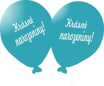 Balónek tyrkysový Krásné narozeniny! 