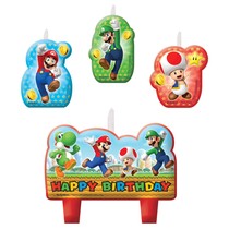 Svíčky Super Mario 4 ks 