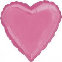 Balónek foliový srdce růžové