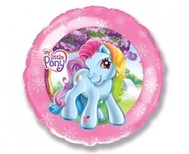 Balónek My little Pony kruh růžový 45 cm
