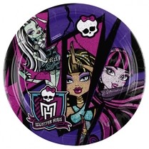 Monster High 2 talíře 8ks 18cm 