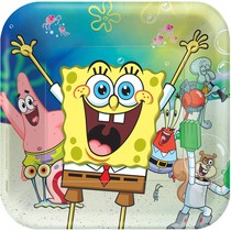 SpongeBob talíře papírové 8 ks 23 cm