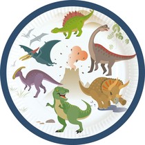 Dinosaurus papírové talíře 8 ks 18 cm