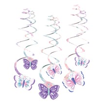 Motýli závěsná dekorace 6 ks 61 cm