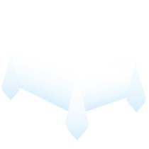 Ubrus bílo-světle modrý 120 cm x 180 cm papírový