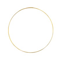 Dekorační zlatá obruč 25 cm