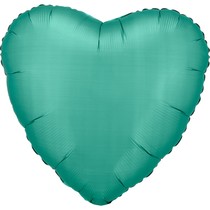 Balonek srdce foliové zelené