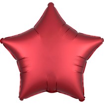 Balónek hvězda červená 