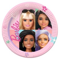 Barbie talíře papírové 8 ks 23 cm