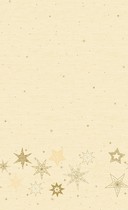 Ubrus krémový s hvězdami Dunicel® 138 cm x 220 cm Star Stories Cream