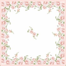 Napron dekorativní ubrus Dunicel® 84 cm x 84 cm Rose Glory