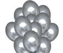 Balónky chromové stříbrné 20 ks 30 cm