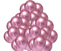 Balónky chromové růžové 50 ks 30 cm