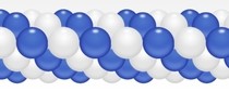 Balónková girlanda modro-bílá 3 m