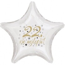 22. narozeniny balónek hvězda 