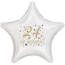 24. narozeniny balónek hvězda 