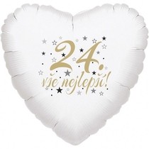 24. narozeniny balónek srdce