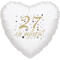 27. narozeniny balónek srdce