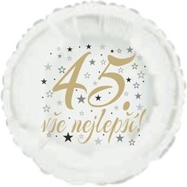 45. narozeniny balónek kruh
