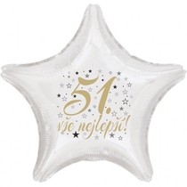 51. narozeniny balónek hvězda 
