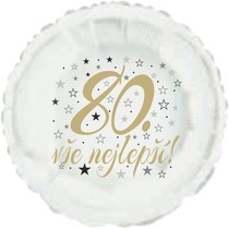 80. narozeniny balónek kruh