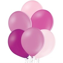 Mix růžových balónků 10 kusů